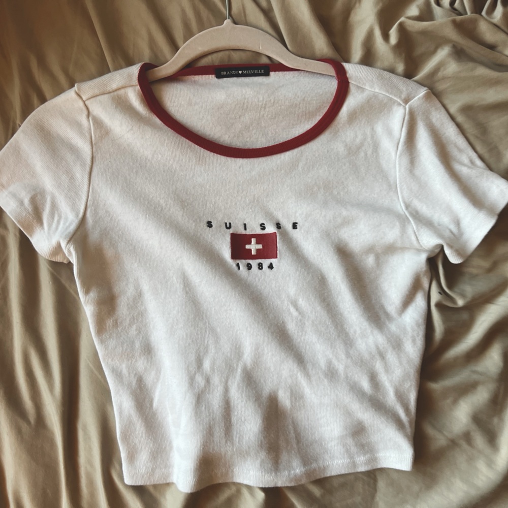 Vintage ASHLYN SUISSE 1984 CROP TOP - Brandy Melville